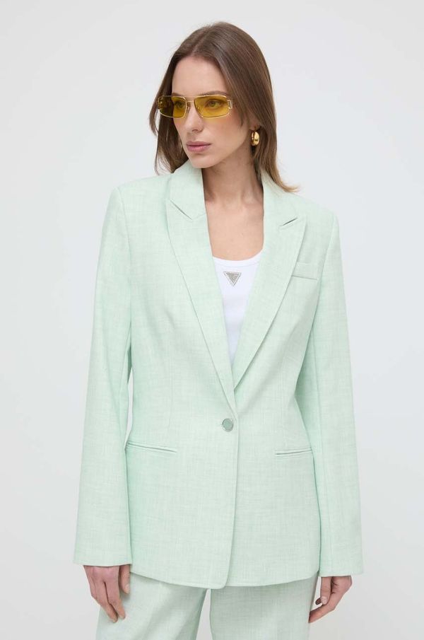 Guess Sako Guess boja: zelena, jednoredno zakopčavanje, melanž