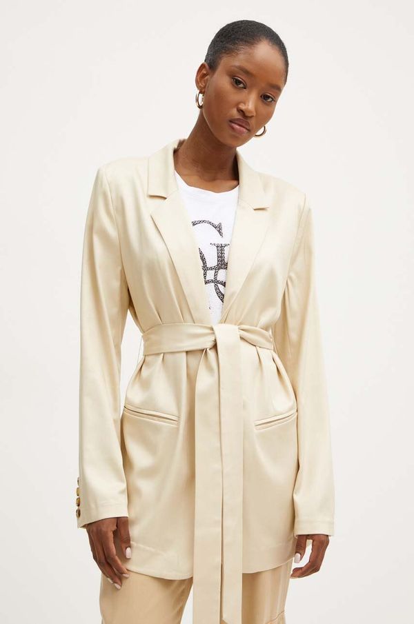 Guess Sako Guess JONI boja: bež, jednoredno zakopčavanje, bez uzorka, W4YN59 WGCA0