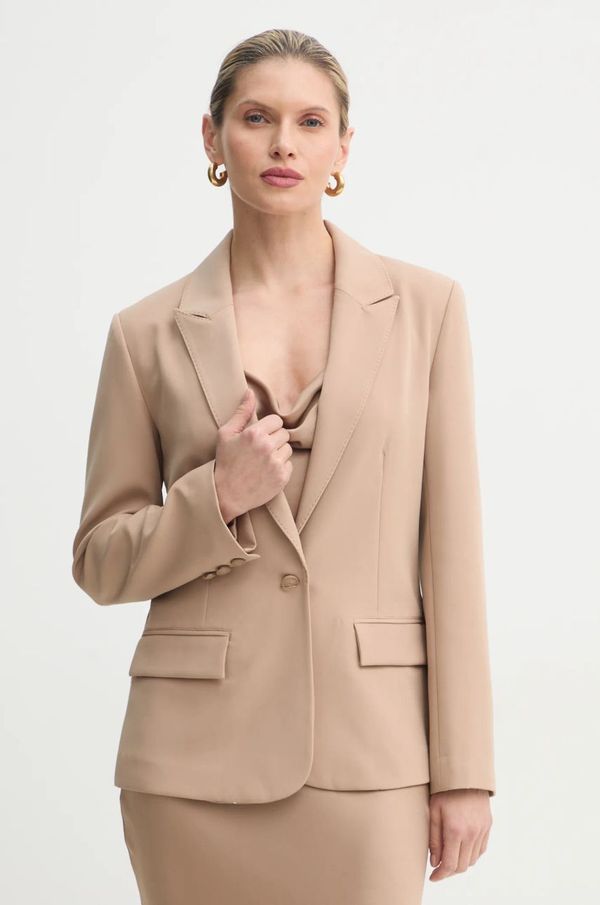 Guess Sako Guess SOLENE boja: bež, jednoredno zakopčavanje, bez uzorka, W5RN46 WFWX2