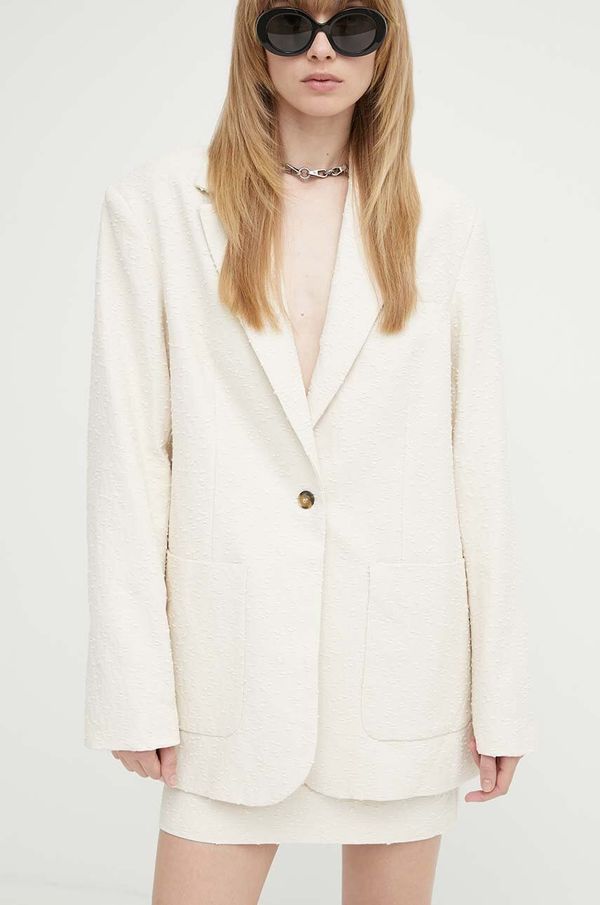 Herskind Sako Herskind Leo boja: bež, jednoredno zakopčavanje, bez uzorka, 5108994