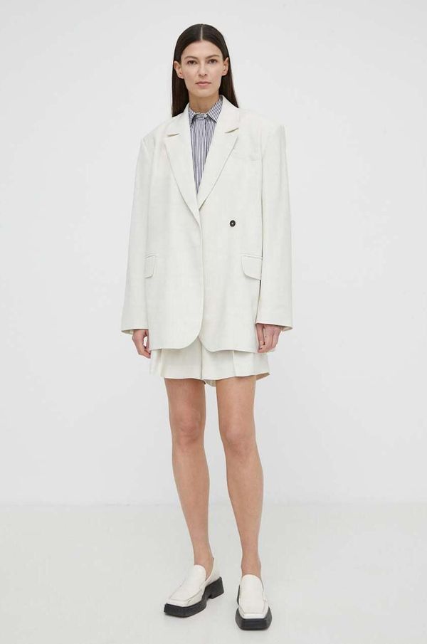 Herskind Sako Herskind Verner boja: bež, dvoredno zakopčavanje, bez uzorka, 5103110