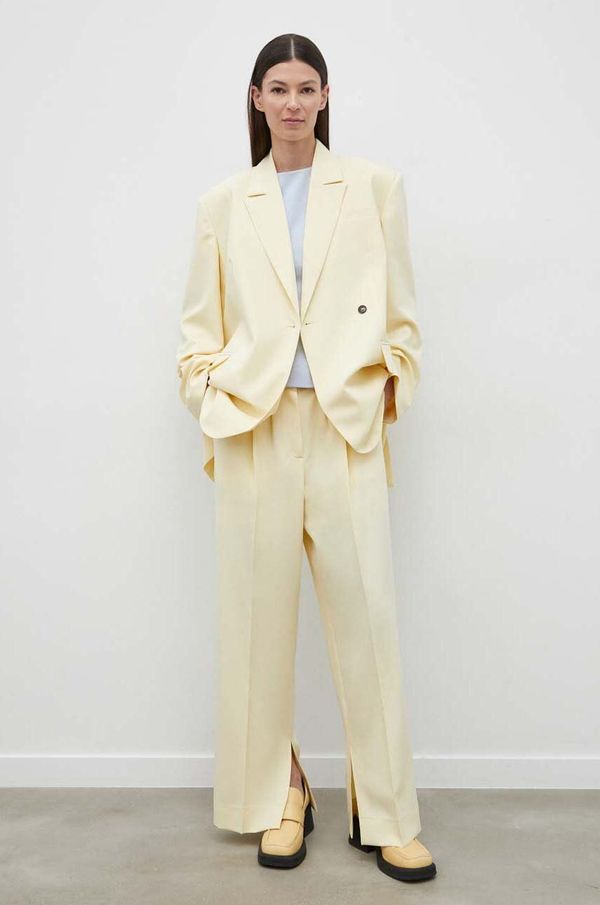 Herskind Sako Herskind Verner boja: žuta, oversize, bez uzorka, 5103519