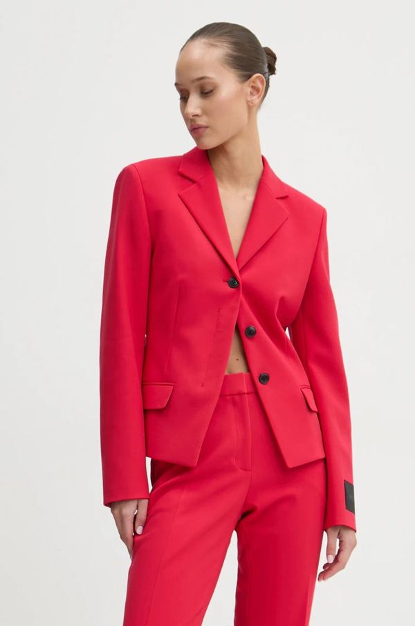 Hugo Sako HUGO boja: crvena, jednoredno zakopčavanje, bez uzorka, 50530458