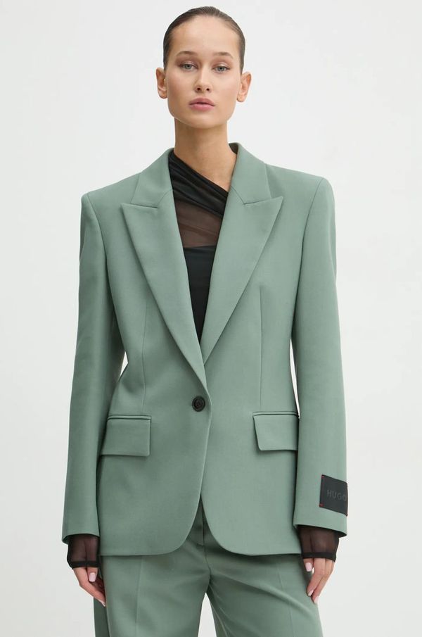 Hugo Sako HUGO boja: zelena, jednoredno zakopčavanje, bez uzorka, 50530473