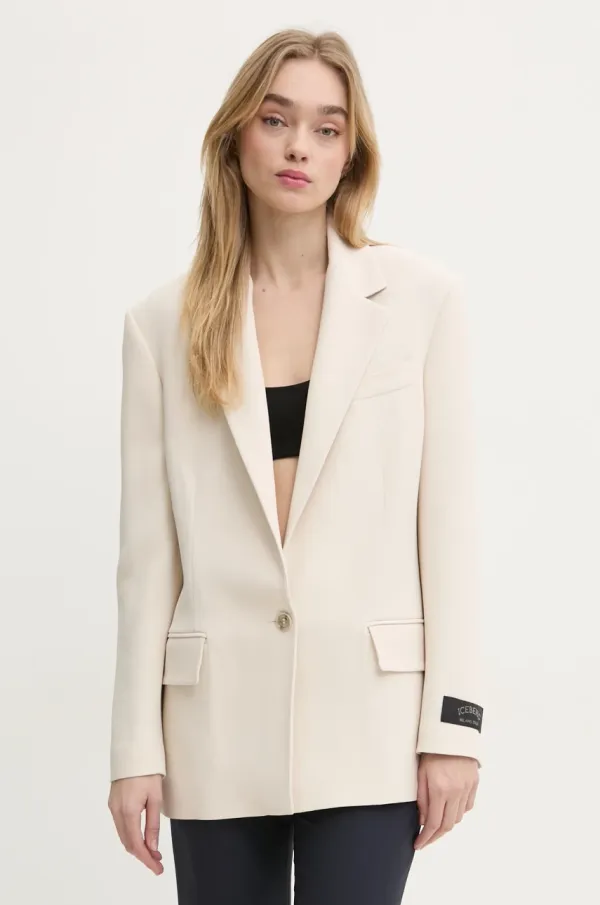 Iceberg Sako Iceberg boja: bež, jednoredno zakopčavanje, bez uzorka, L021 5142