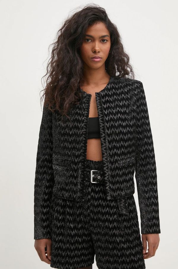 IRO Sako IRO boja: crna, bez zakopčavanja, s uzorkom, WM07LUANE