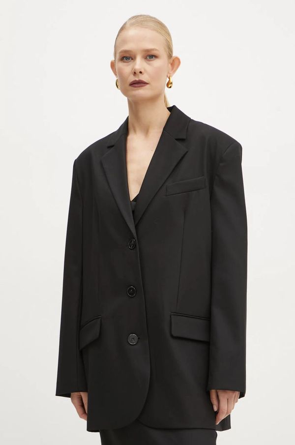 Ivy Oak Sako Ivy Oak boja: crna, jednoredno zakopčavanje, bez uzorka, IO119109