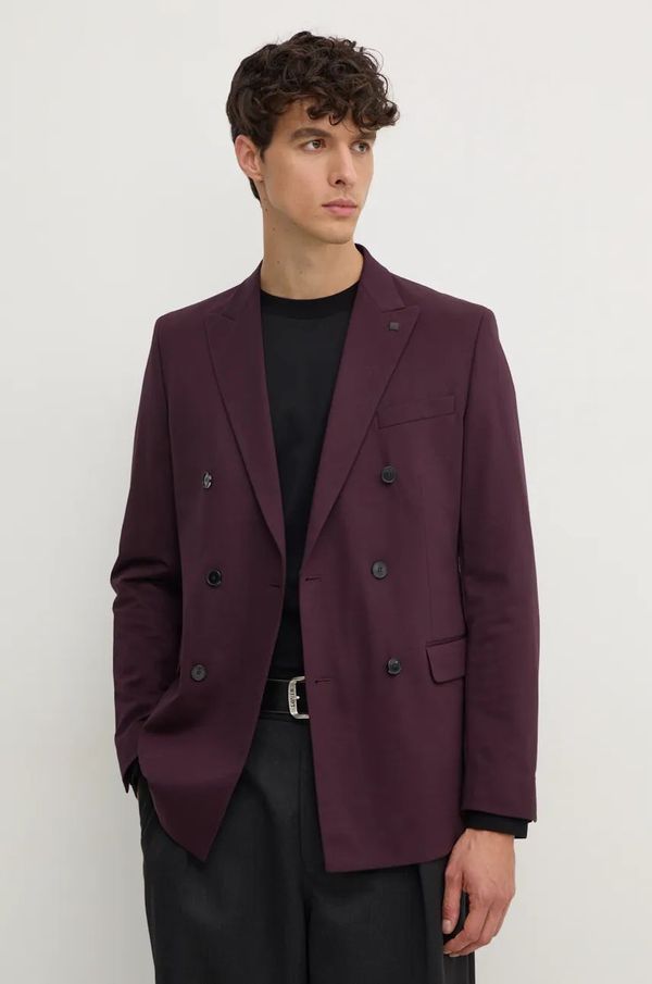 Karl Lagerfeld Sako Karl Lagerfeld za muškarce, boja: bordo, 544031.155201