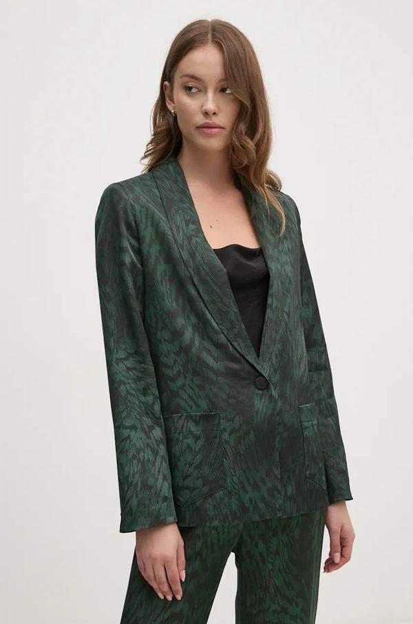 La Petite Française Sako La Petite Française PFVAPOREUSE boja: zelena, jednoredno zakopčavanje, s uzorkom, PFVAPOREUSE