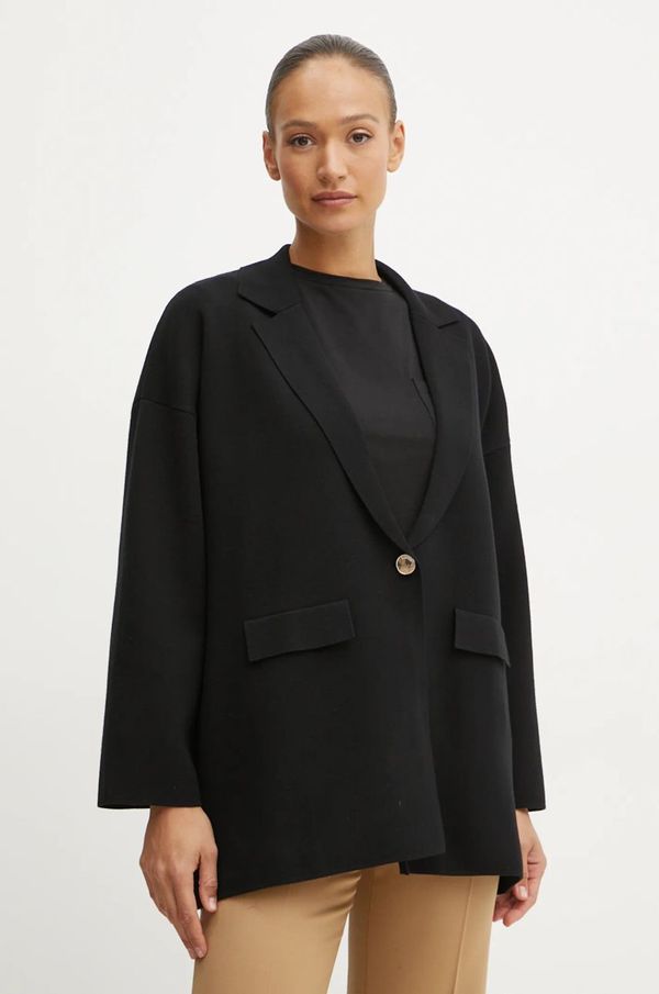 Liu Jo Sako Liu Jo boja: crna, oversize, bez uzorka, WF4424 MS99E