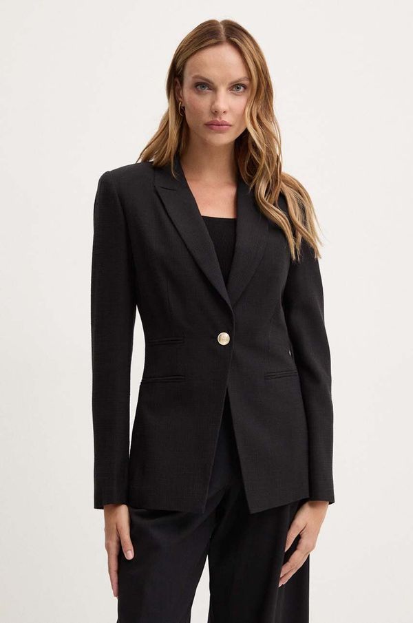 Marciano Guess Sako Marciano Guess DANIELLE boja: crna, jednoredno zakopčavanje, bez uzorka, 4YGN10 7144A