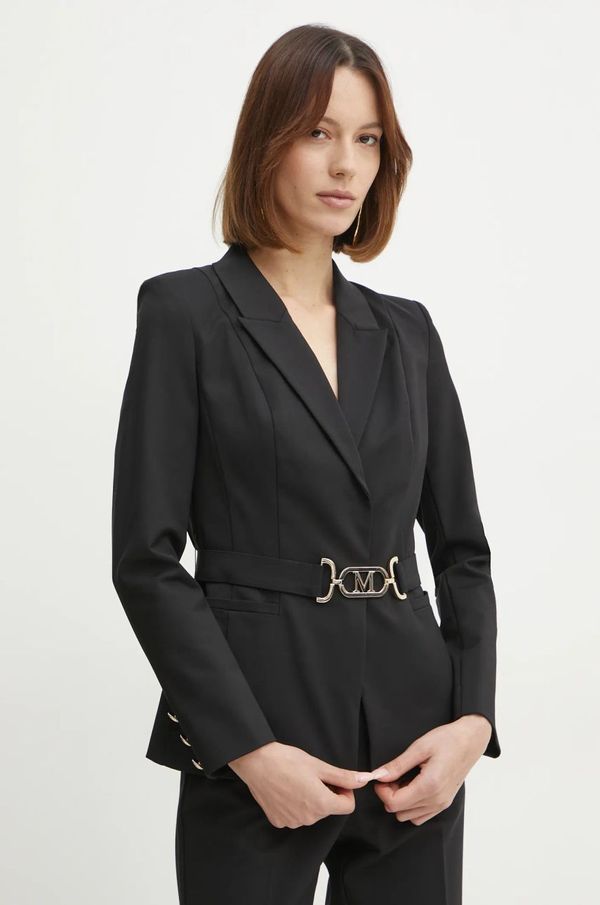 Marciano Guess Sako Marciano Guess SHAYLA boja: crna, jednoredno zakopčavanje, bez uzorka, 5RGN04 9544Z