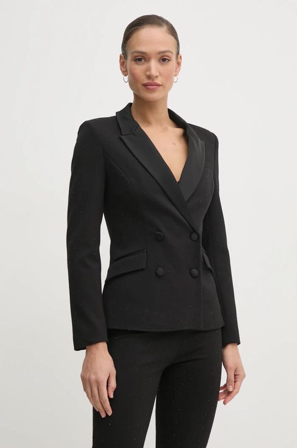 Marciano Guess Sako Marciano Guess SHIMMY boja: crna, dvoredno zakopčavanje, 5RGN09 6304A