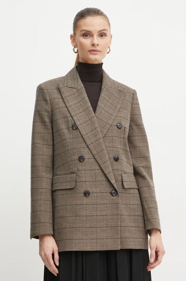 Max&Co. Sako MAX&Co. boja: smeđa, dvoredno zakopčavanje, s uzorkom, 2426046023200