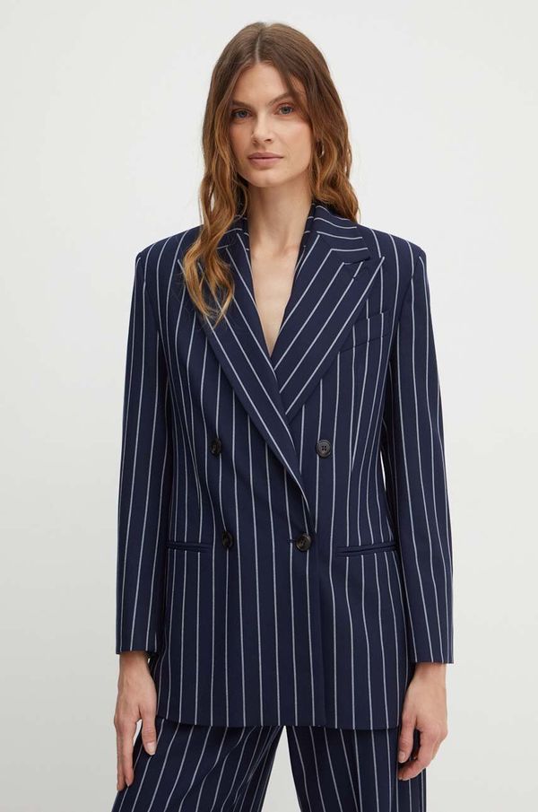 Max&Co. Sako MAX&Co. boja: tamno plava, dvoredno zakopčavanje, s uzorkom, 2416041022200