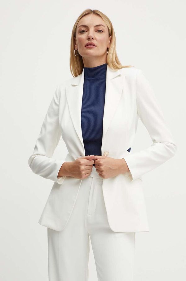 Morgan Sako Morgan VKIKA.F boja: bijela, jednoredno zakopčavanje, bez uzorka, VKIKA.F