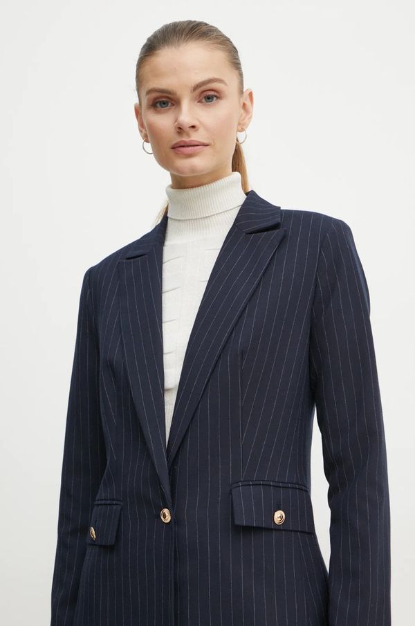 Morgan Sako Morgan VLENO.F boja: tamno plava, jednoredno zakopčavanje, s uzorkom, VLENO.F