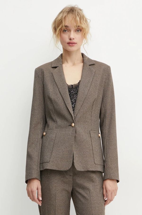 Morgan Sako Morgan VONNI.F boja: smeđa, jednoredno zakopčavanje, s uzorkom, VONNI.F