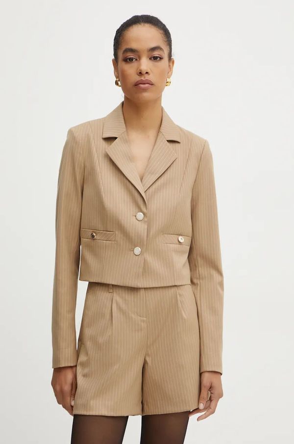 Morgan Sako Morgan VYURI.F boja: bež, jednoredno zakopčavanje, s uzorkom, VYURI.F