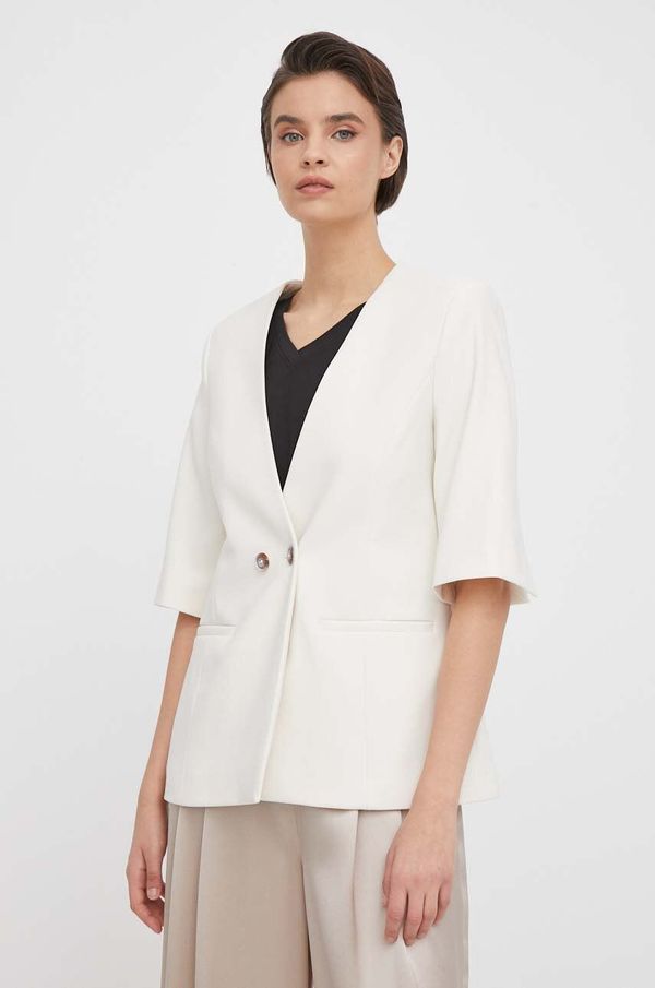 Mos Mosh Sako Mos Mosh boja: bež, dvoredno zakopčavanje, bez uzorka