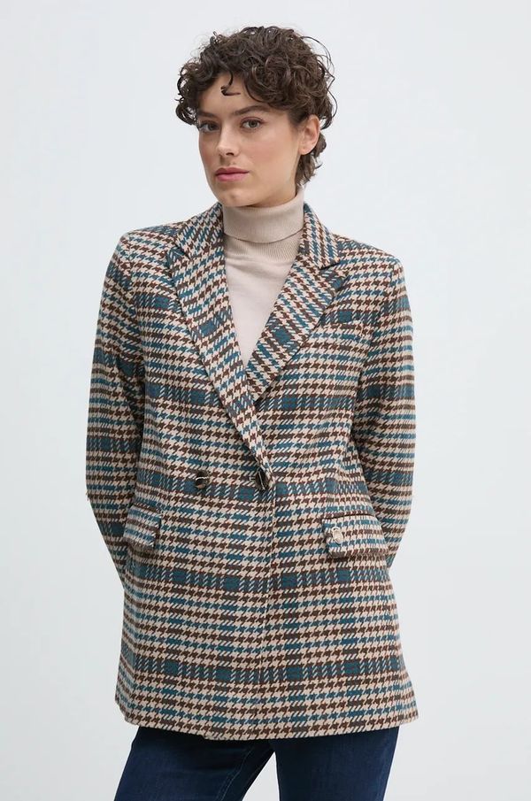 Mos Mosh Sako Mos Mosh boja: tirkizna, dvoredno zakopčavanje, s uzorkom, 165210