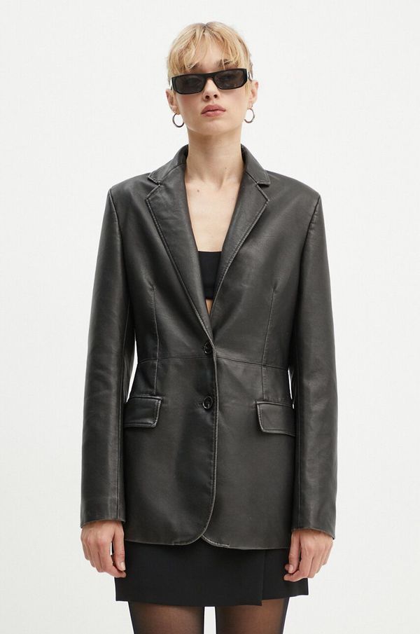 MSGM Sako MSGM boja: crna, jednoredno zakopčavanje, bez uzorka, 3741MDG21L.247622