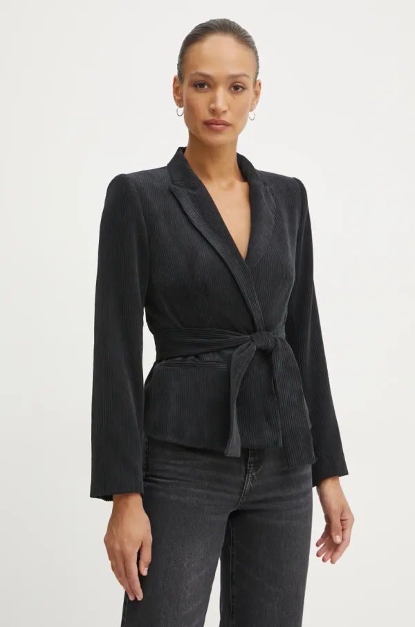 Armani Exchange Sako od samta Armani Exchange boja: ružičasta, bez zakopčavanja, bez uzorka, 6DYG48 YN8ZZ