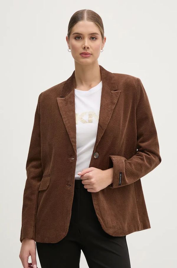 Pepe Jeans Sako od samta Pepe Jeans CARA boja: smeđa, jednoredno zakopčavanje, bez uzorka, PL402459