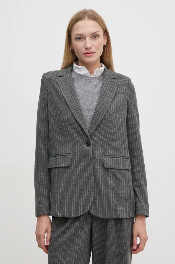 OUI Sako OUI boja: siva, jednoredno zakopčavanje, s uzorkom, 89517