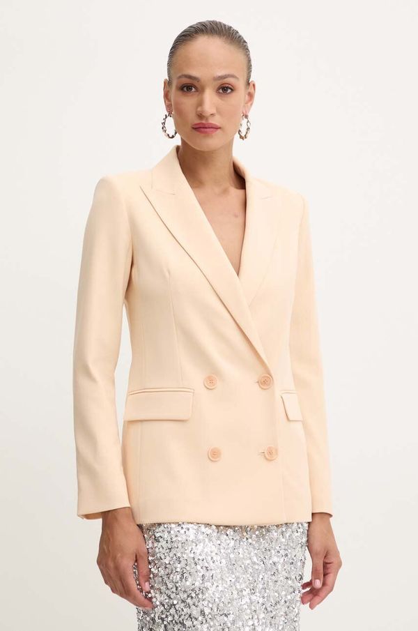 Patrizia Pepe Sako Patrizia Pepe boja: bež, dvoredno zakopčavanje, bez uzorka, 8S0504 A6F5