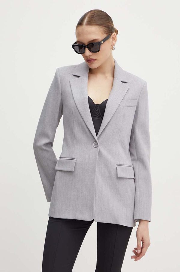 Patrizia Pepe Sako Patrizia Pepe boja: siva, jednoredno zakopčavanje, bez uzorka, 8S0497 A453