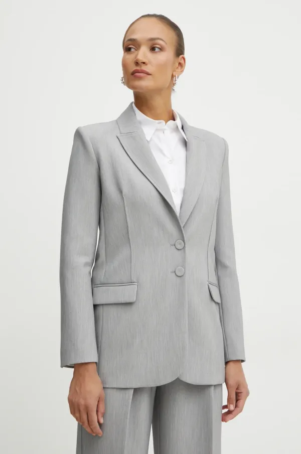 Patrizia Pepe Sako Patrizia Pepe boja: siva, jednoredno zakopčavanje, bez uzorka, 8S0525 A533