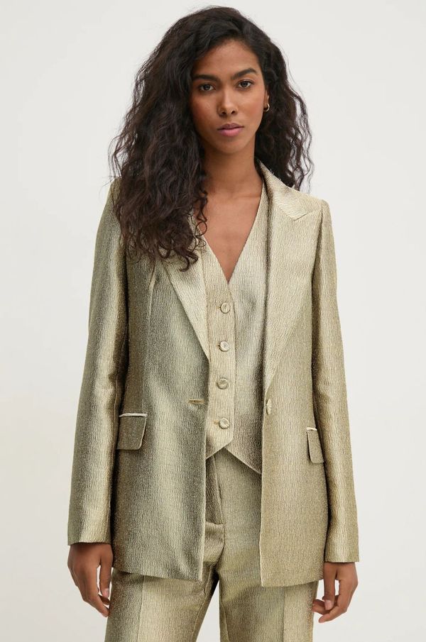 Pedro del Hierro Sako Pedro del Hierro boja: zlatna, jednoredno zakopčavanje, bez uzorka, 6758293