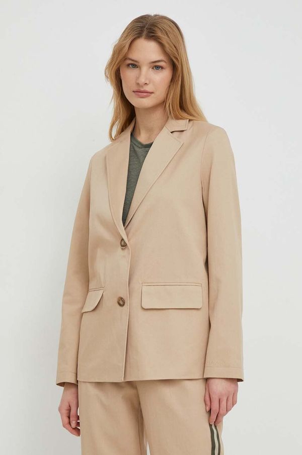 Pepe Jeans Sako Pepe Jeans boja: bež, jednoredno zakopčavanje, bez uzorka