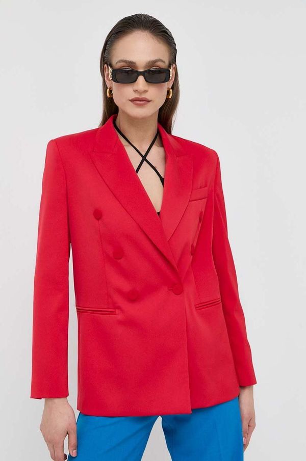 Pinko Sako Pinko boja: crvena, dvoredno zakopčavanje, bez uzorka