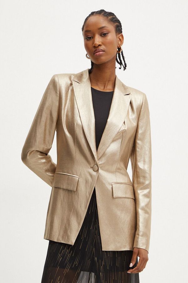 Marciano Guess Sako s dodatkom lana Marciano Guess SHAE boja: zlatna, jednoredno zakopčavanje, bez uzorka, 4YGN09 7138A