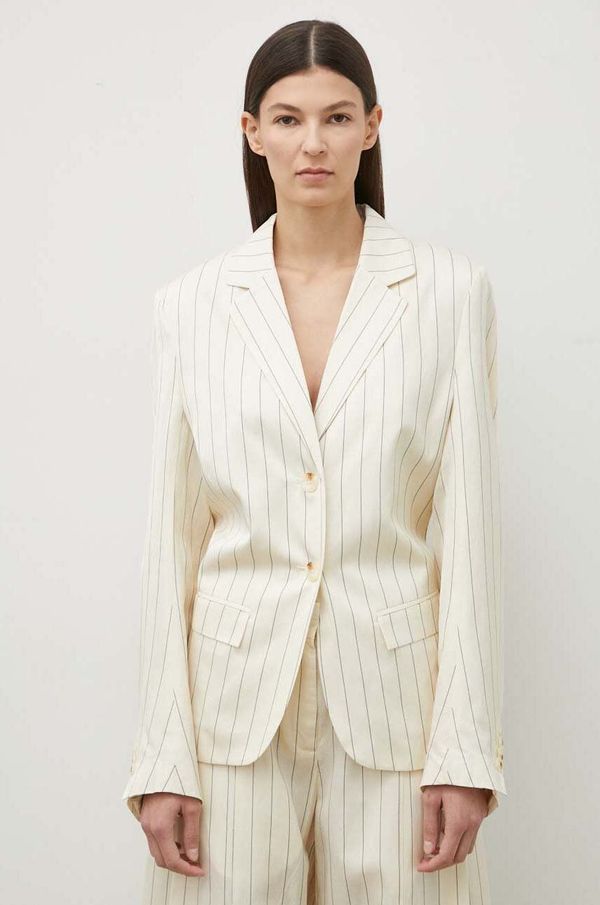 Remain Sako s dodatkom lana Remain boja: bež, jednoredno zakopčavanje, s uzorkom