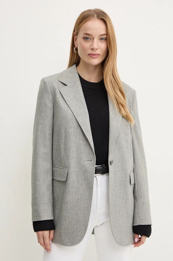 Boss Orange Sako s primjesom vune Boss Orange boja: siva, jednoredno zakopčavanje, bez uzorka, 50524402