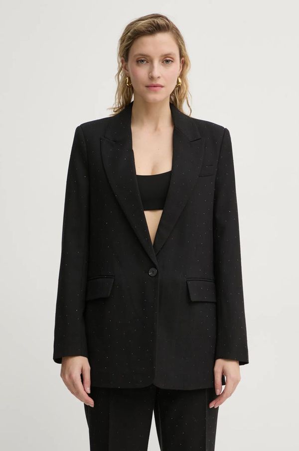 Bruuns Bazaar Sako s primjesom vune Bruuns Bazaar boja: crna, jednoredno zakopčavanje, BBW4206