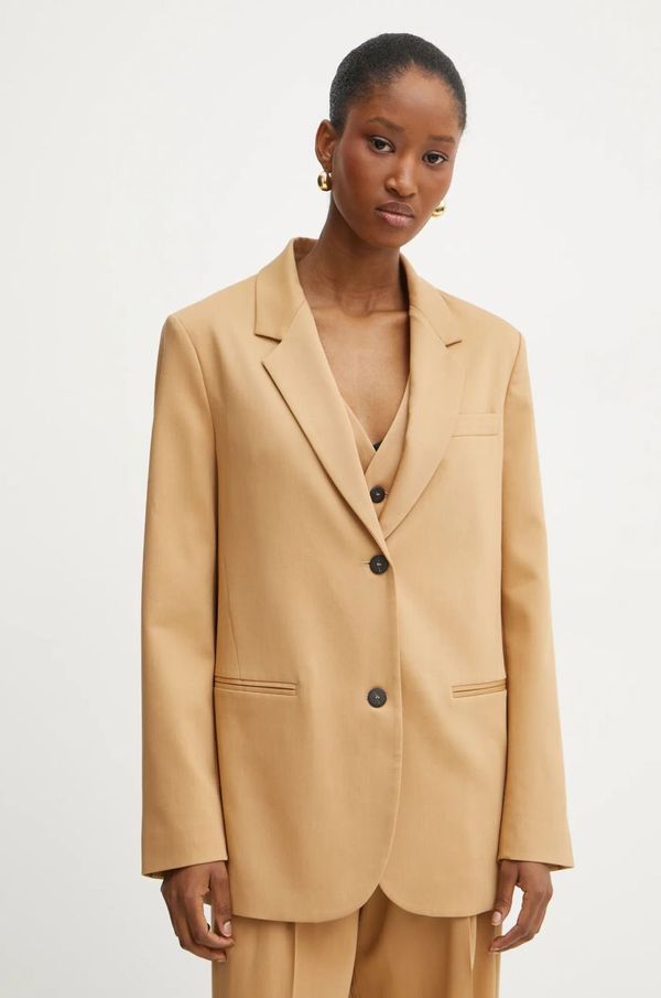 Forte Forte Sako s primjesom vune Forte Forte boja: smeđa, jednoredno zakopčavanje, bez uzorka, 13219_my jacket