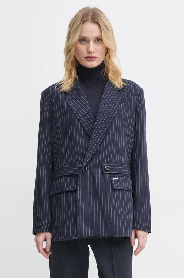 G-Star Raw Sako s primjesom vune G-Star Raw boja: tamno plava, dvoredno zakopčavanje, s uzorkom, D25284-D721