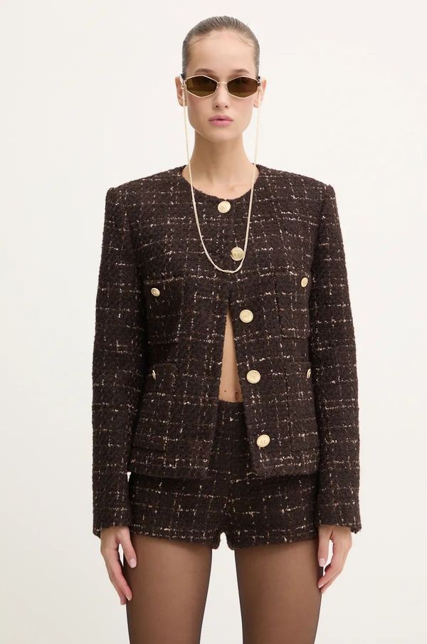 Miss Sixty Sako s primjesom vune Miss Sixty 0 boja: smeđa, jednoredno zakopčavanje, s uzorkom, 6L4MJ1200000