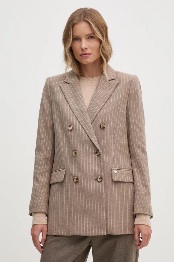 Mos Mosh Sako s primjesom vune Mos Mosh boja: bež, dvoredno zakopčavanje, s uzorkom, 164960