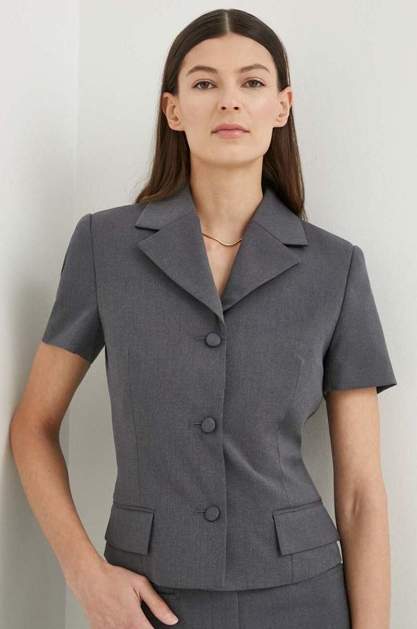 Remain Sako s primjesom vune Remain boja: siva, jednoredno zakopčavanje, bez uzorka