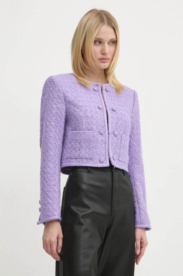 Rotate Sako s primjesom vune Rotate boja: ljubičasta, jednoredno zakopčavanje, bez uzorka, 113086364