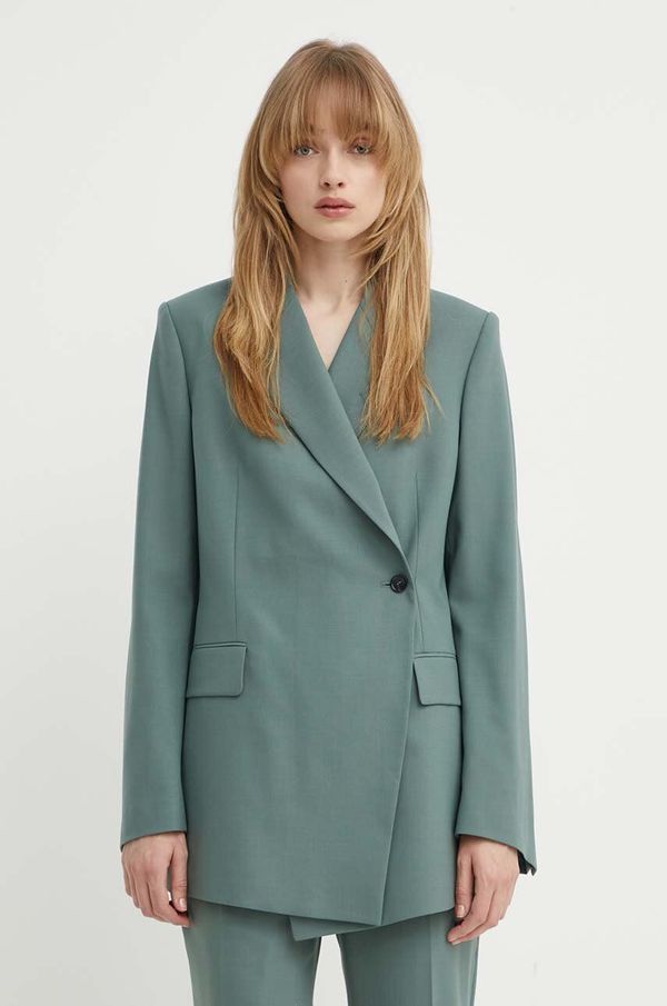 Tiger of Sweden Sako s primjesom vune Tiger Of Sweden Eliwira boja: zelena, dvoredno zakopčavanje, bez uzorka, S70902060