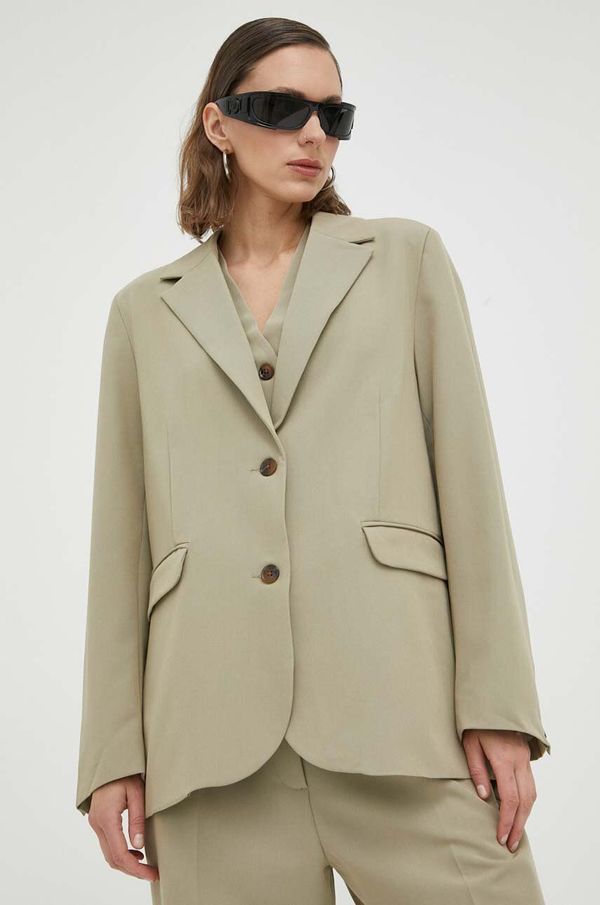 Samsoe Samsoe Sako Samsoe Samsoe boja: bež, jednoredno zakopčavanje, bez uzorka