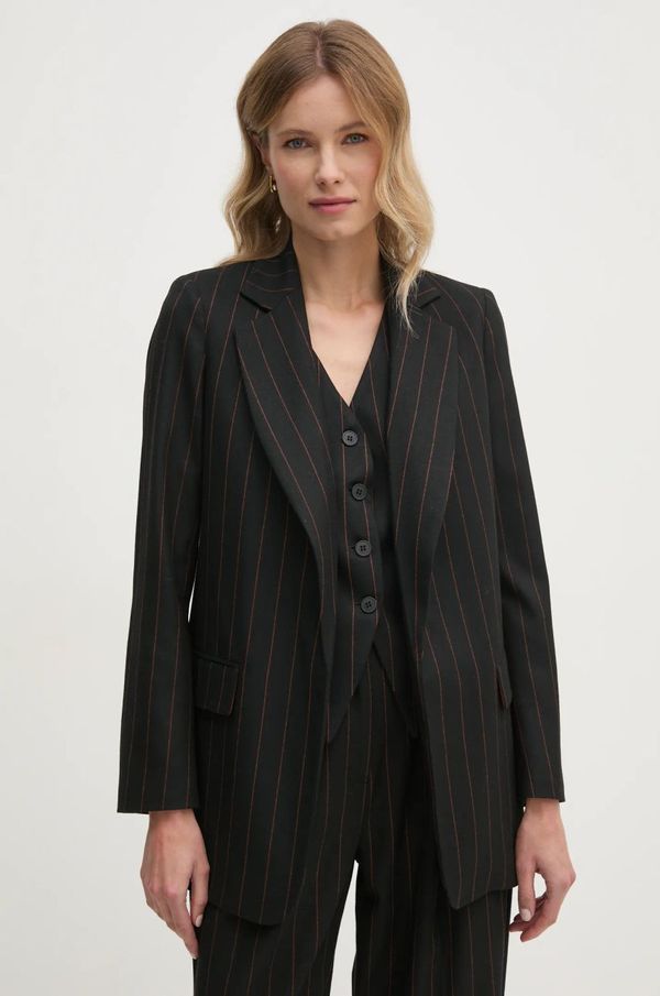 Sandro Ferrone Sako Sandro Ferrone boja: crna, bez zakopčavanja, s uzorkom