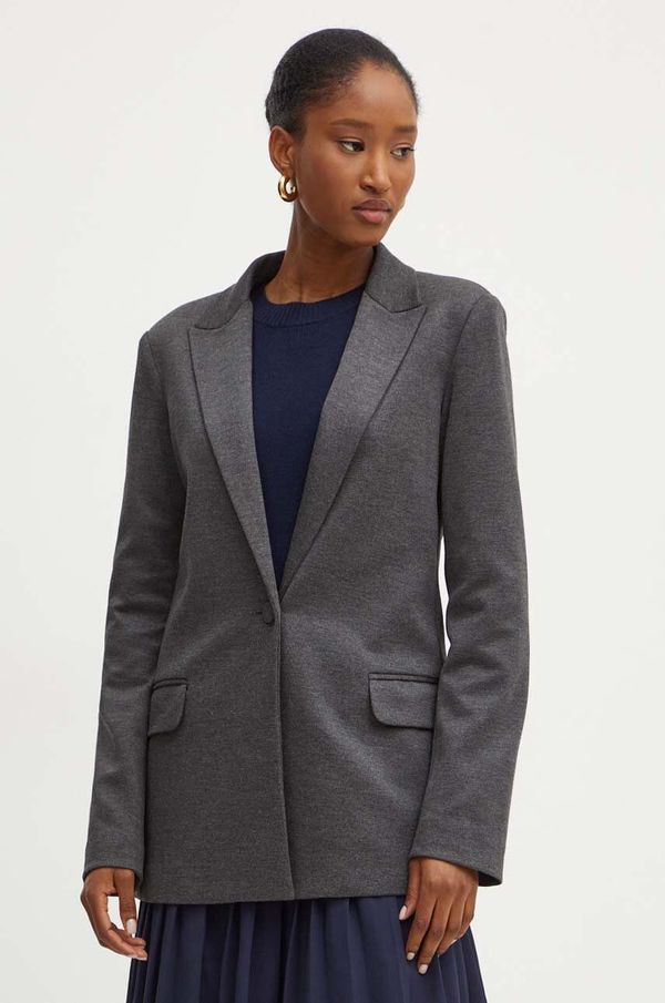 Silvian Heach Sako Silvian Heach LATHAN boja: siva, jednoredno zakopčavanje, bez uzorka, GPA24118GC