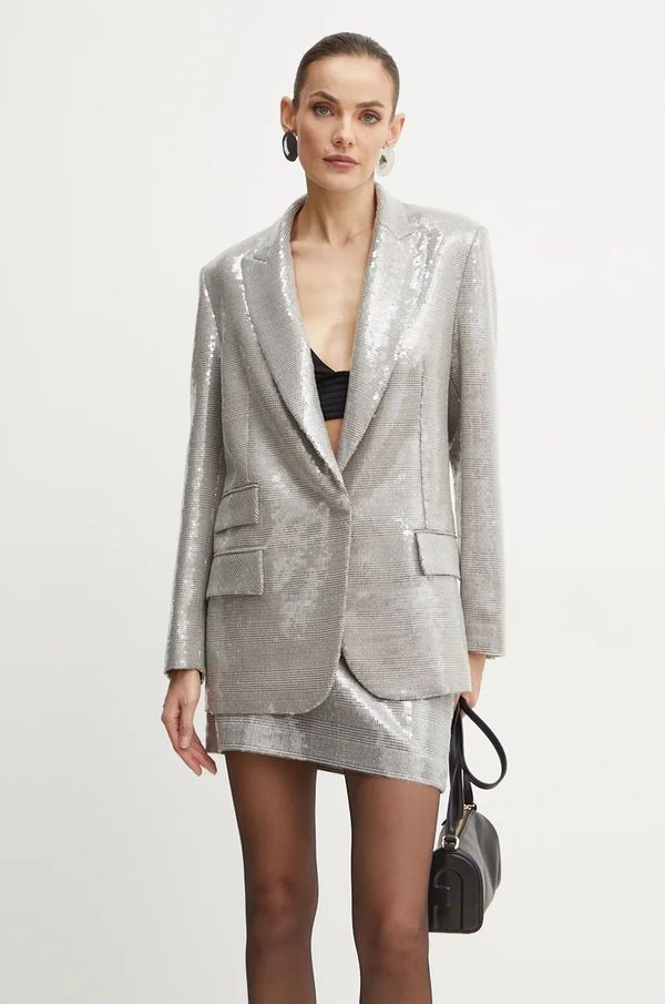 Simona Corsellini Sako Simona Corsellini boja: siva, jednoredno zakopčavanje, s uzorkom, A24CPGI008